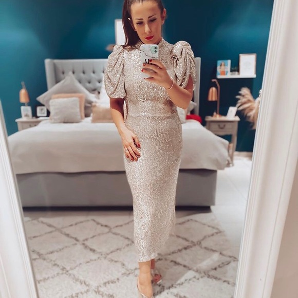 COPY - NWT H&M Sequin Dress, Size S - Picture 9 of 13